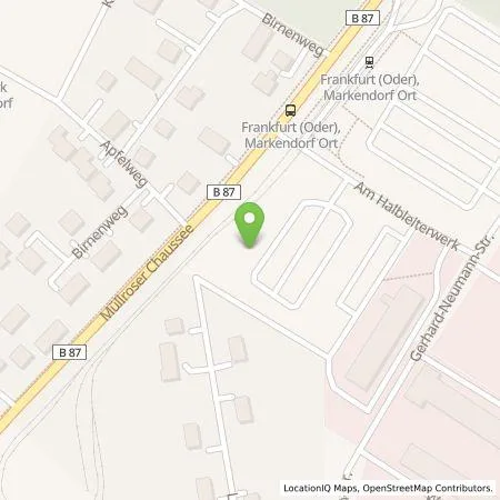 Standortübersicht der Tankstelle Thiesmann Energie & Service GmbH in 15236 Frankfurt (Oder)