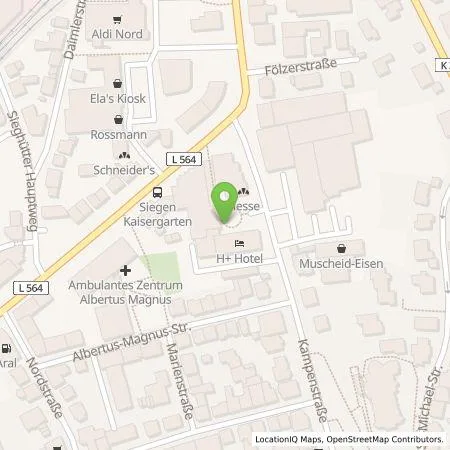 Standortübersicht der Tankstelle schnellDC - Sabine Schmiemann in 57072 Siegen