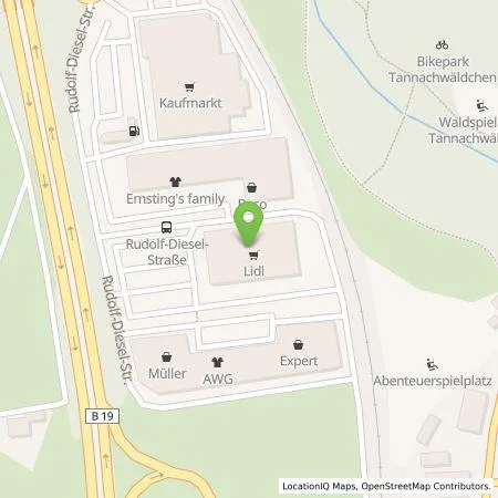 Standortübersicht der Tankstelle Lidl Dienstleistung GmbH & Co. KG in 87527 Sonthofen