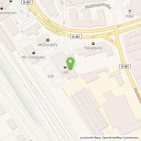 Standortübersicht der Tankstelle Lidl Dienstleistung GmbH & Co. KG in 48431 Rheine