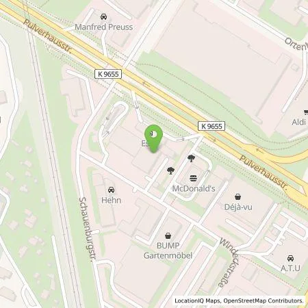 Standortübersicht der Tankstelle Allego GmbH in 76135 KARLSRUHE