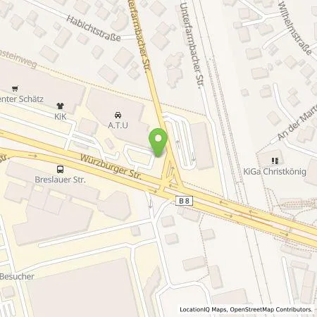 Standortübersicht der Tankstelle Allego GmbH in 90766 Fürth