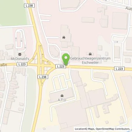 Standortübersicht der Tankstelle Allego GmbH in 52249 Eschweiler