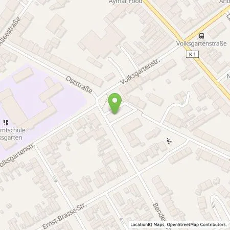 Standortübersicht der Tankstelle NEW Niederrhein Energie und Wasser GmbH in 41065 Mönchengladbach