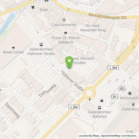 Standortübersicht der Tankstelle NEW Niederrhein Energie und Wasser GmbH in 52511 Geilenkirchen