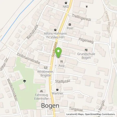 Standortübersicht der Tankstelle Stadtwerke Bogen GmbH in 94327 Bogen