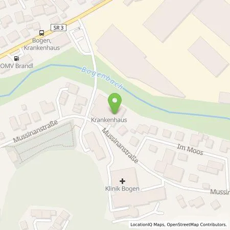 Standortübersicht der Tankstelle Stadtwerke Bogen GmbH in 94327 Bogen