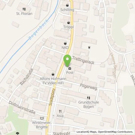 Standortübersicht der Tankstelle Stadtwerke Bogen GmbH in 94327 Bogen