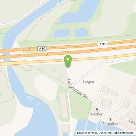 Standortübersicht der Tankstelle Ladelösungen Fürstenfeldbruck GmbH in 82266 Inning am Ammersee