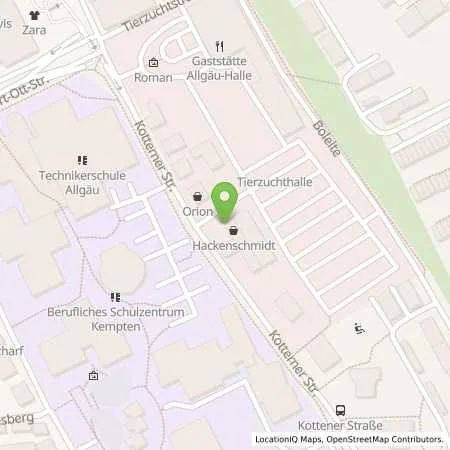 Standortübersicht der Tankstelle Allgäuer Überlandwerk GmbH in 87435 Kempten