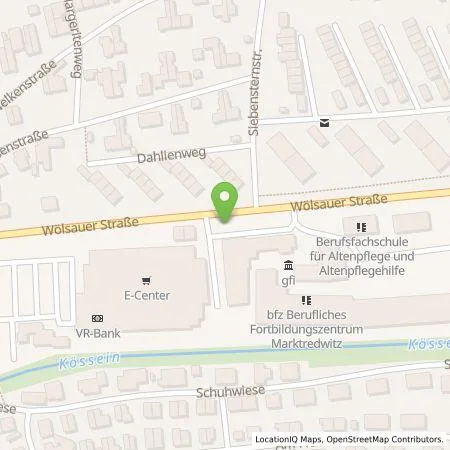 Standortübersicht der Tankstelle Allego GmbH in 95615 Marktredwitz