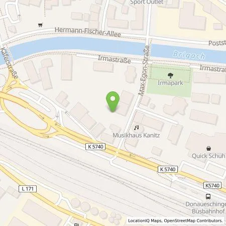 Standortübersicht der Tankstelle Parkraumgesellschaft Baden-Württemberg GmbH in 78166 Donaueschingen