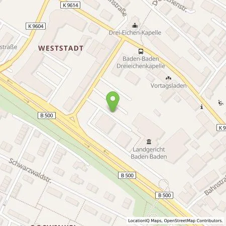 Standortübersicht der Tankstelle Parkraumgesellschaft Baden-Württemberg GmbH in 76532 Baden-Baden