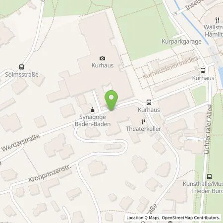 Standortübersicht der Tankstelle Parkraumgesellschaft Baden-Württemberg GmbH in 76530 Baden-Baden