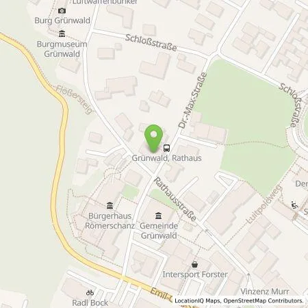 Standortübersicht der Tankstelle Gemeinde Grünwald in 82031 Grünwald
