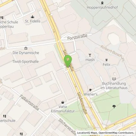 Standortübersicht der Tankstelle Parkraumgesellschaft Baden-Württemberg GmbH in 70176 Stuttgart