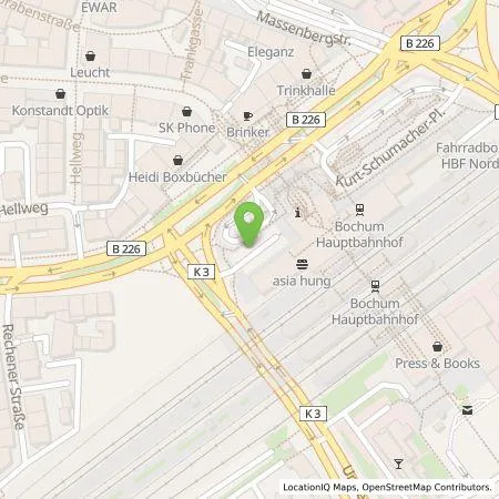 Standortübersicht der Tankstelle Stadtwerke Bochum GmbH in 44789 Bochum