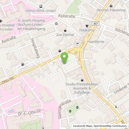 Standortübersicht der Tankstelle Stadtwerke Bochum GmbH in 44879 Bochum