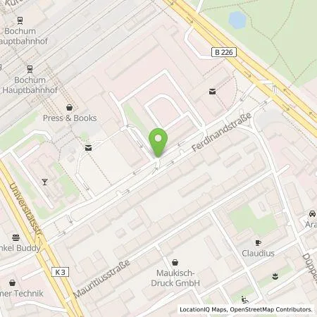 Standortübersicht der Tankstelle Stadtwerke Bochum GmbH in 44787 Bochum