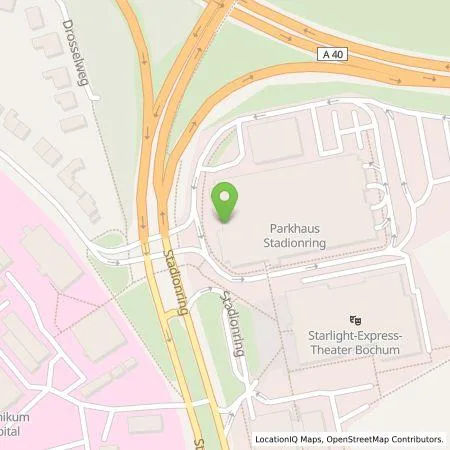 Standortübersicht der Tankstelle Stadtwerke Bochum GmbH in 44791 Bochum