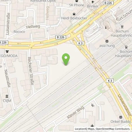 Standortübersicht der Tankstelle Stadtwerke Bochum GmbH in 44787 Bochum