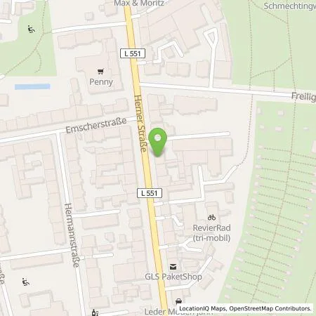 Standortübersicht der Tankstelle Stadtwerke Bochum GmbH in 44791 Bochum