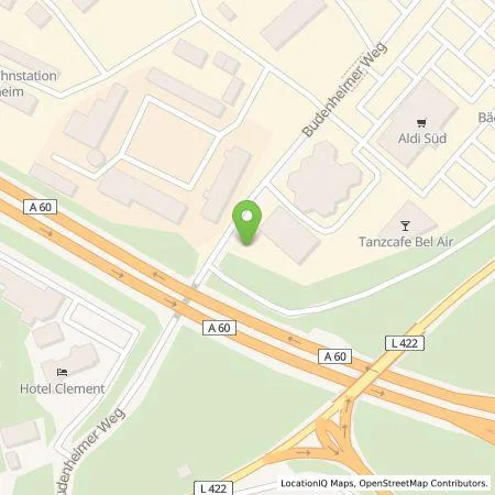 Standortübersicht der Tankstelle e-jIn GmbH in 55262 Ingelheim am Rhein