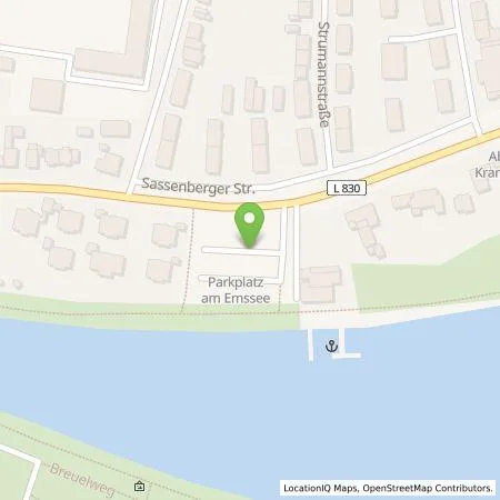 Standortübersicht der Tankstelle Stadtwerke Warendorf GmbH in 48231 Warendorf