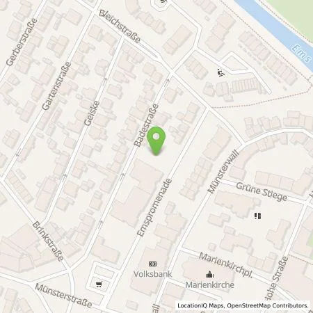 Standortübersicht der Tankstelle Stadtwerke Warendorf GmbH in 48231 Warendorf