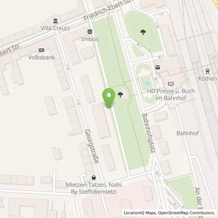 Standortübersicht der Tankstelle Köthen Energie GmBH in 06366 Köthen (Anhalt)