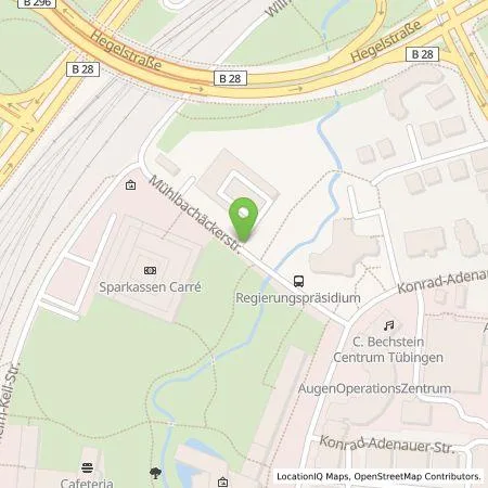 Standortübersicht der Tankstelle Parkraumgesellschaft Baden-Württemberg GmbH in 72072 Tübingen