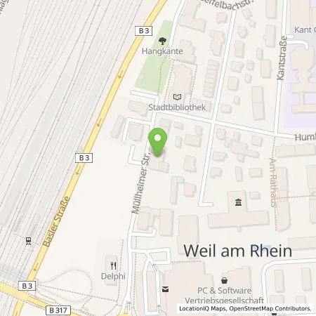 Standortübersicht der Tankstelle naturenergie hochrhein AG in 79576 WEIL AM RHEIN