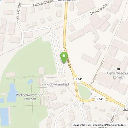 Standortübersicht der Tankstelle naturenergie hochrhein AG in 79539 Lörrach