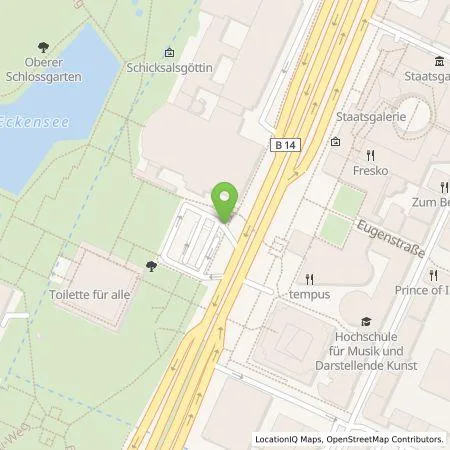 Standortübersicht der Tankstelle Parkraumgesellschaft Baden-Württemberg GmbH in 70173 Stuttgart