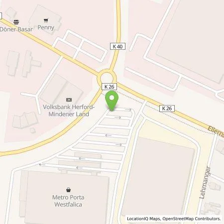 Standortübersicht der Tankstelle Allego GmbH in 32457 Porta Westfalica