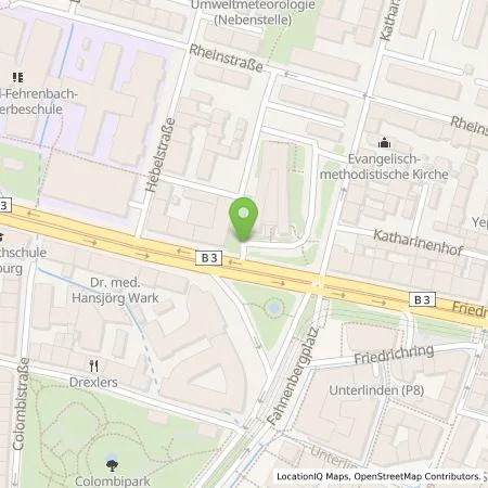 Standortübersicht der Tankstelle Parkraumgesellschaft Baden-Württemberg GmbH in 79098 Freiburg im Breisgau