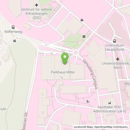 Standortübersicht der Tankstelle Energie- und Wasserversorgung Bonn/Rhein-Sieg GmbH in 53127 Bonn