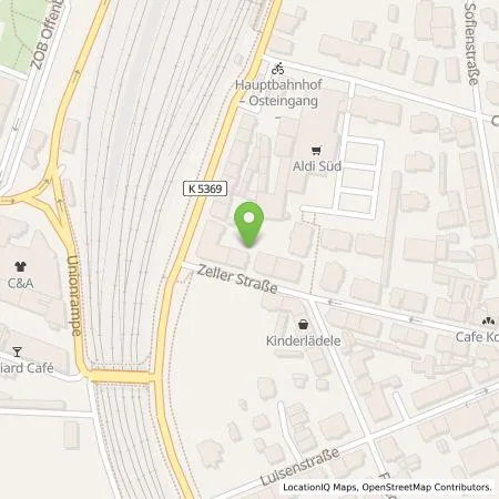 Standortübersicht der Tankstelle Parkraumgesellschaft Baden-Württemberg GmbH in 77654 Offenburg