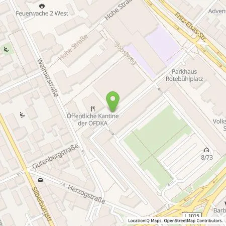 Standortübersicht der Tankstelle Parkraumgesellschaft Baden-Württemberg GmbH in 70176 Stuttgart