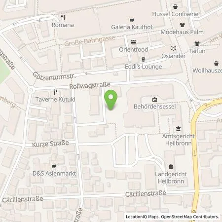 Standortübersicht der Tankstelle Parkraumgesellschaft Baden-Württemberg GmbH in 74072 Heilbronn