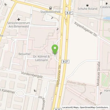 Standortübersicht der Tankstelle Parkraumgesellschaft Baden-Württemberg GmbH in 70191 Stuttgart