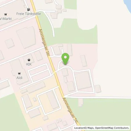 Standortübersicht der Tankstelle H.R.W. Vollholzwandsystem Obb. GmbH in 86971 Peiting