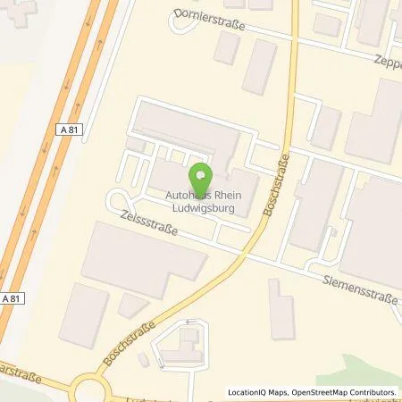 Standortübersicht der Tankstelle Autohaus Heermann und Rhein GmbH in 71679 Asperg