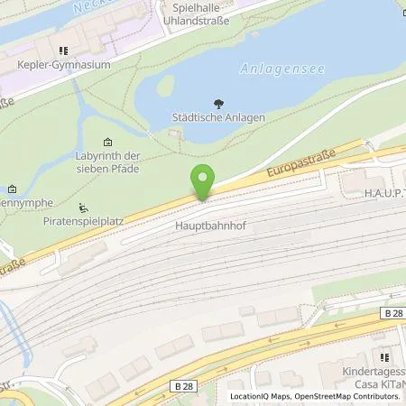 Standortübersicht der Tankstelle ecowerk e-charge GmbH in 72072 Tübingen