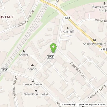Standortübersicht der Tankstelle SAD GmbH & Co.KG in 49082 Osnabrück