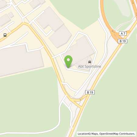 Standortübersicht der Strom (Elektro) Tankstelle: ABT Sportsline Servicecenter GmbH & Co. KG in 87437, Kempten (Allgu)