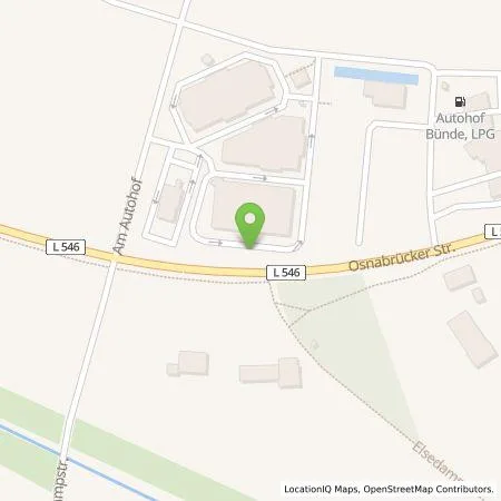 Standortübersicht der Tankstelle e-jIn GmbH in 32257 Bünde