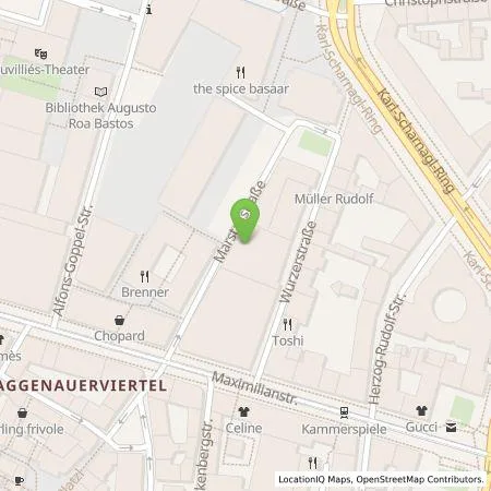 Standortübersicht der Tankstelle Claus Heinemann Elektroanlagen GmbH in 80539 München