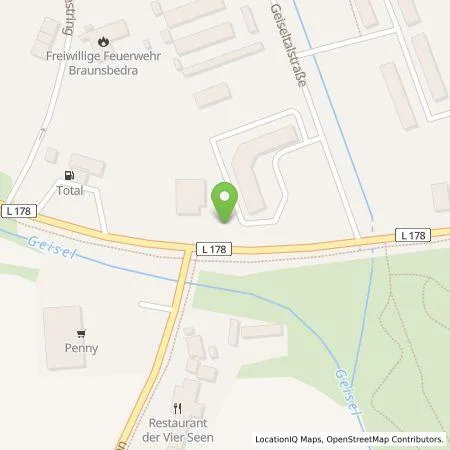 Standortübersicht der Tankstelle Meygo Charge GmbH in 06242 Braunsbedra