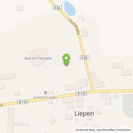 Standortübersicht der Tankstelle Vorpommersche Dorfstrasse e. V. in 17391 Neetzow-Liepen